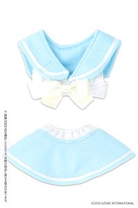 PNS Sailor Bikini Set (White x Light Blue) (Fashion Doll)