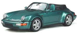 Porsche 911 (964) Convertible Turbo Look (Green) (Diecast Car)