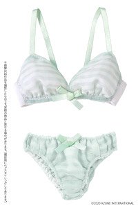 AZO2 Shear Gingham Bra & Shorts Set (Mint) (Fashion Doll)