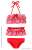 45 Gingham Check Frill Bikini Set (Red Check x Red Ribbon) (Fashion Doll) Item picture1