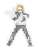 My Hero Academia Sticker/Denki kaminari (Silhouette) (Anime Toy) Item picture1