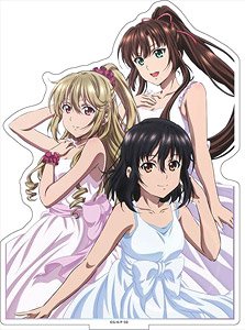 Strike the Blood IV Big Acrylic Stand Yukina Himeragi & Asagi Aiba & Sayaka Kirasaka (Anime Toy)