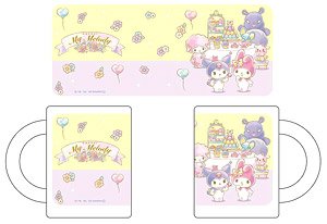 Onegai My Melody Glass Mug Cup 15th Anniversary Ver. (Anime Toy)