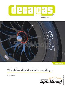 Tire Sidewall White Chalk Markings Decal Set (Decal)