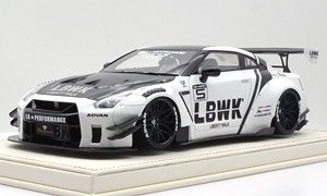 LB-WORKS 日産 GT-R R35 V2.0 LBWK White (ミニカー)