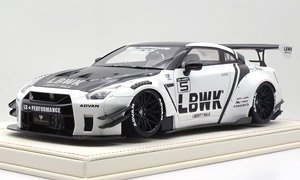 LB-WORKS Nissan GT-R R35 V2.0 LBWK White (Diecast Car)