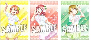 Love Live! Clear File (Set of 3 Sheets) [1st Graders] (Anime Toy)