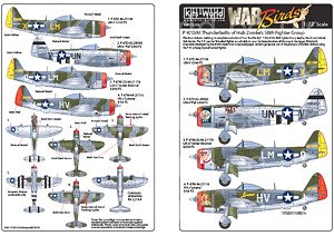 WW.II アメリカ軍 P-47D/M サンダーボルト ハブ・ゼムケ 第56戦闘グループデカールセット (デカール)