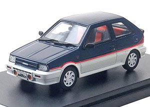 Nissan March Turbo (1985) Dark Blue / White (Diecast Car)