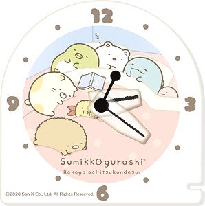 Sumikko Gurashi Acrylic Clock (Oyasumi) (Anime Toy)