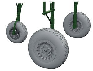 A-26 Invader Wheels (for Hobby Boss) (Plastic model)