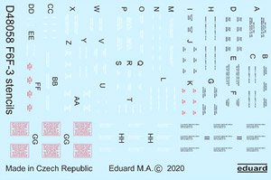 F6F-3 Stencils (for Eduard) (Decal)