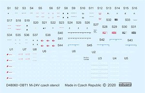 Mi-24V Stencils Czech (for Zvezda) (Decal)