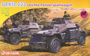 WW.II ドイツ軍 Sd.Kfz.222 装甲偵察車 2輌セット (プラモデル)