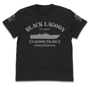 ブラック・ラグーン ラグーン号 Tシャツ BLACK S (キャラクターグッズ)