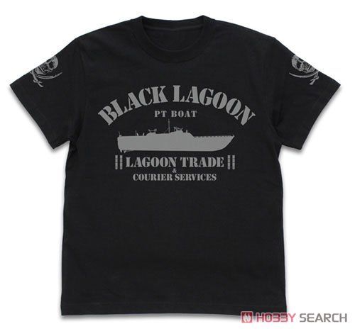 ブラック・ラグーン ラグーン号 Tシャツ BLACK XL (キャラクターグッズ) 商品画像1