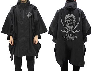Black Lagoon The Lagoon Company Rain Poncho Black (Anime Toy)