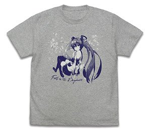 Hatsune Miku T-Shirt Jaku Ver. Mix Gray S (Anime Toy)