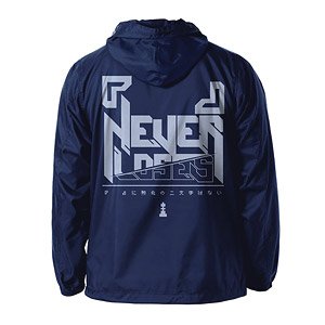 No Game No Life [ ] (Blank) Never Loses Hooded Windbreaker Navy x Yellow XL (Anime Toy)