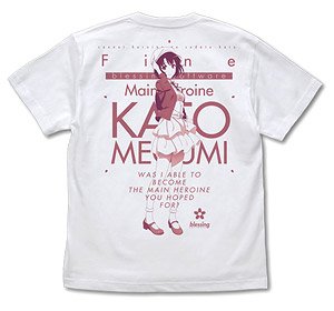 Saekano: How to Raise a Boring Girlfriend Fine Megumi Kato [Especially Illustrated] T-Shirt White S (Anime Toy)