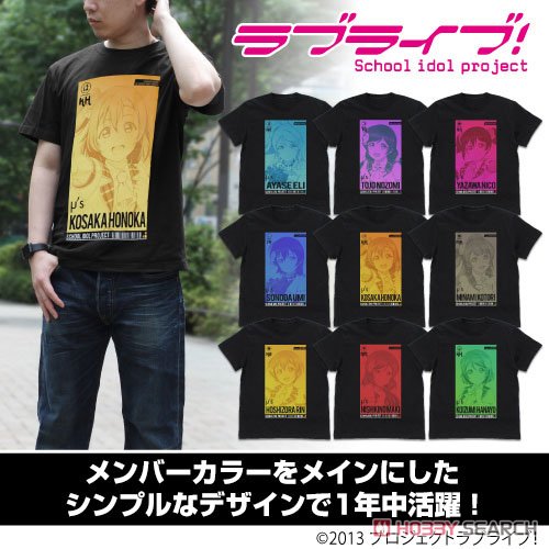 Love Live! Hanayo Koizumi T-Shirt All Stars Ver. Black XL (Anime Toy) Other picture2