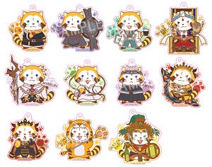 Fate/Grand Order - Absolute Demon Battlefront: Babylonia x Rascal Trading Acrylic Key Ring (Set of 11) (Anime Toy)