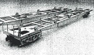 16番(HO) コキ5500 中期後期型 コンテナ4個積み TR63台車付き ペーパーキット (組み立てキット) (鉄道模型)