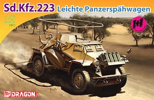 WW.II ドイツ軍 Sd.Kfz.223 軽装甲偵察車 2輌セット (プラモデル)