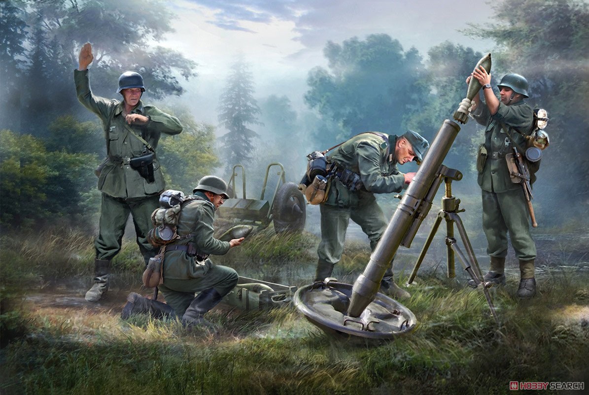 German 120mm Mortar with Crew (Plastic model) Other picture1
