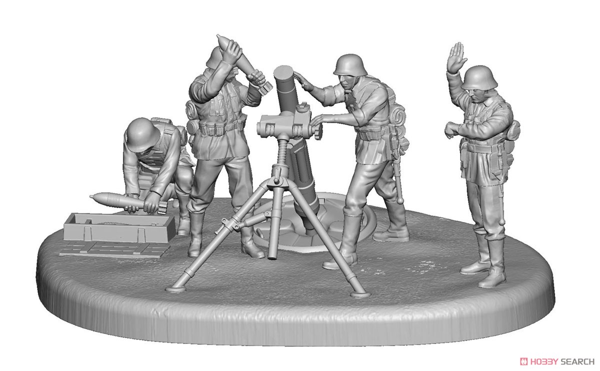 German 120mm Mortar with Crew (Plastic model) Other picture7