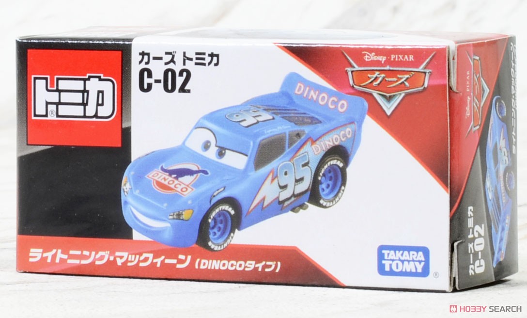 Cars Tomica C-02 Lightning McQueen (Dinoco Type) (Tomica) Package1