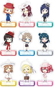 [Love Live! Sunshine!!] Acrylic Key Ring w/Stand Collection / Poppins Style (Set of 9) (Anime Toy)