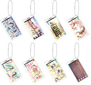 [Love Live! Sunshine!!] Acrylic Key Ring Collection / Smartphone Type (Set of 8) (Anime Toy)