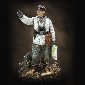 WWII ドイツ冬季リバーシブル防寒着を着た戦車兵長 (プラモデル)