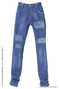 PNS Boys Damage Skinny Denim Pants II (Indigo) (Fashion Doll)