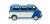 (HO) DKW Schnelllaster Bus - Blau/Pearl White (Model Train) Item picture1
