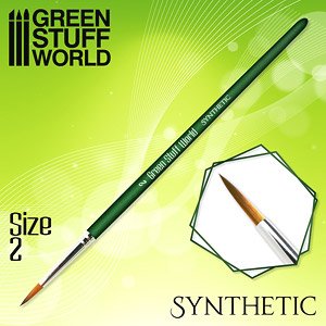 グリーンシリーズ 合成毛 丸筆 サイズ2 (工具)
