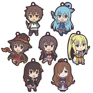 KonoSuba: God`s Blessing on this Wonderful World! Legend of Crimson Rubber Strap Collection (Set of 7) (Anime Toy)