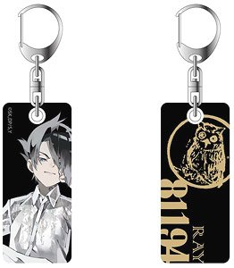 The Promised Neverland Pale Tone Series Reversible Room Key Ring Ray [Especially Illustrated] Monochrome Ver. (Anime Toy)
