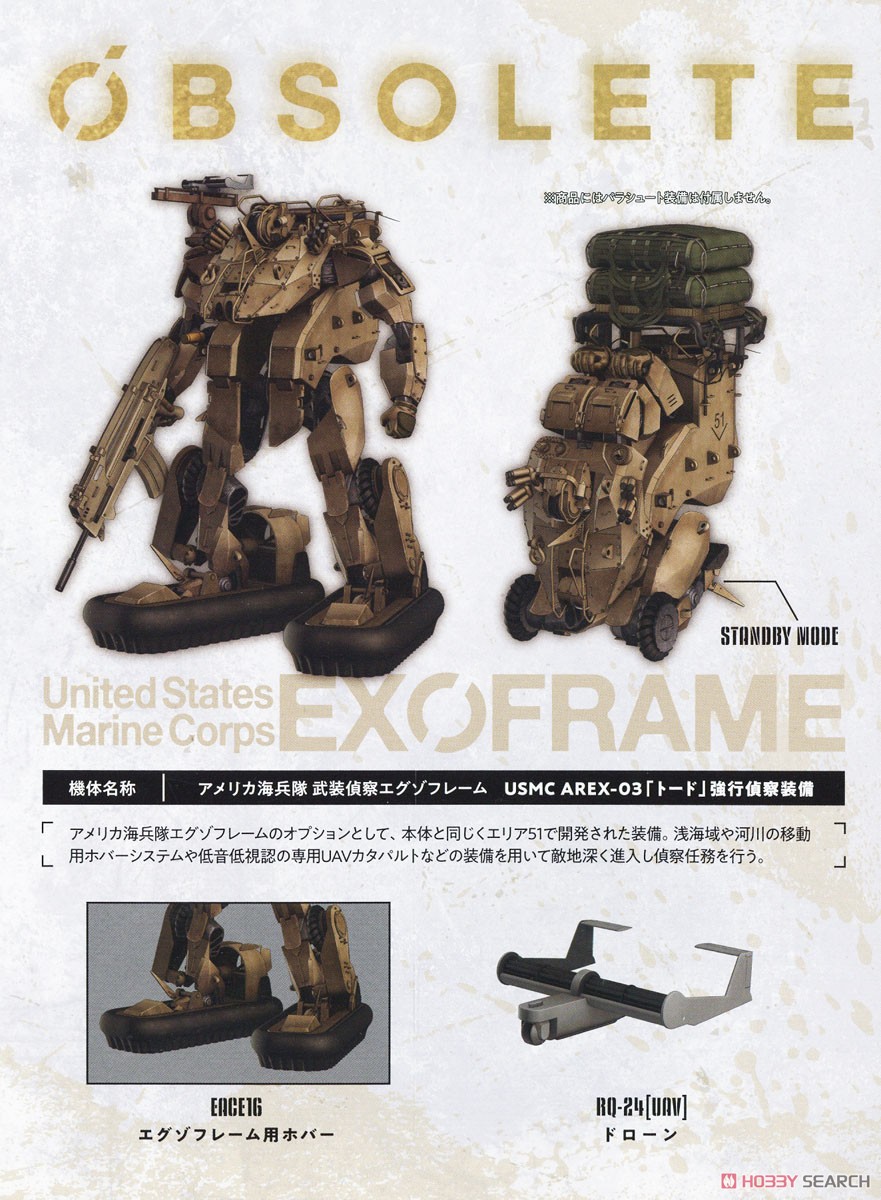 MODEROID USMC Exoframe: Reconnaissance Equipment (Plastic model) About item1