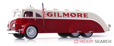 White Gilmore Streamline Tank Truck 1935 Red / Ivory (Diecast Car) Item picture5