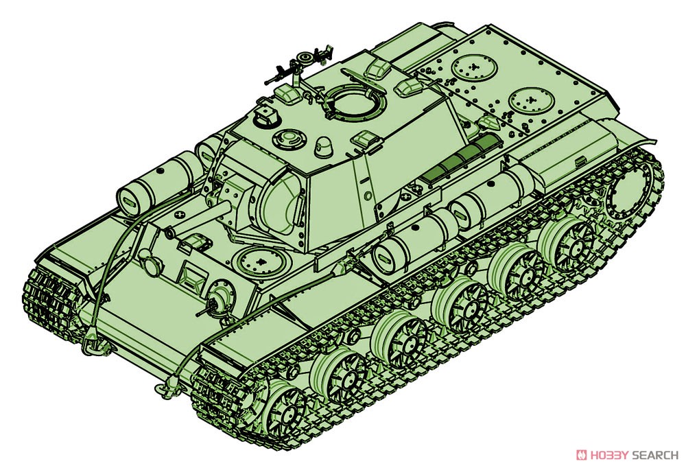 KV-1 1942 Simplified Turret Tank w/Tank Crew (Plastic model) Other picture1