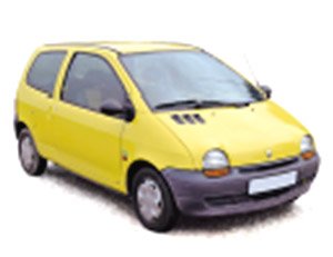 Renault Twingo 1995 Lemon Yellow (Diecast Car)