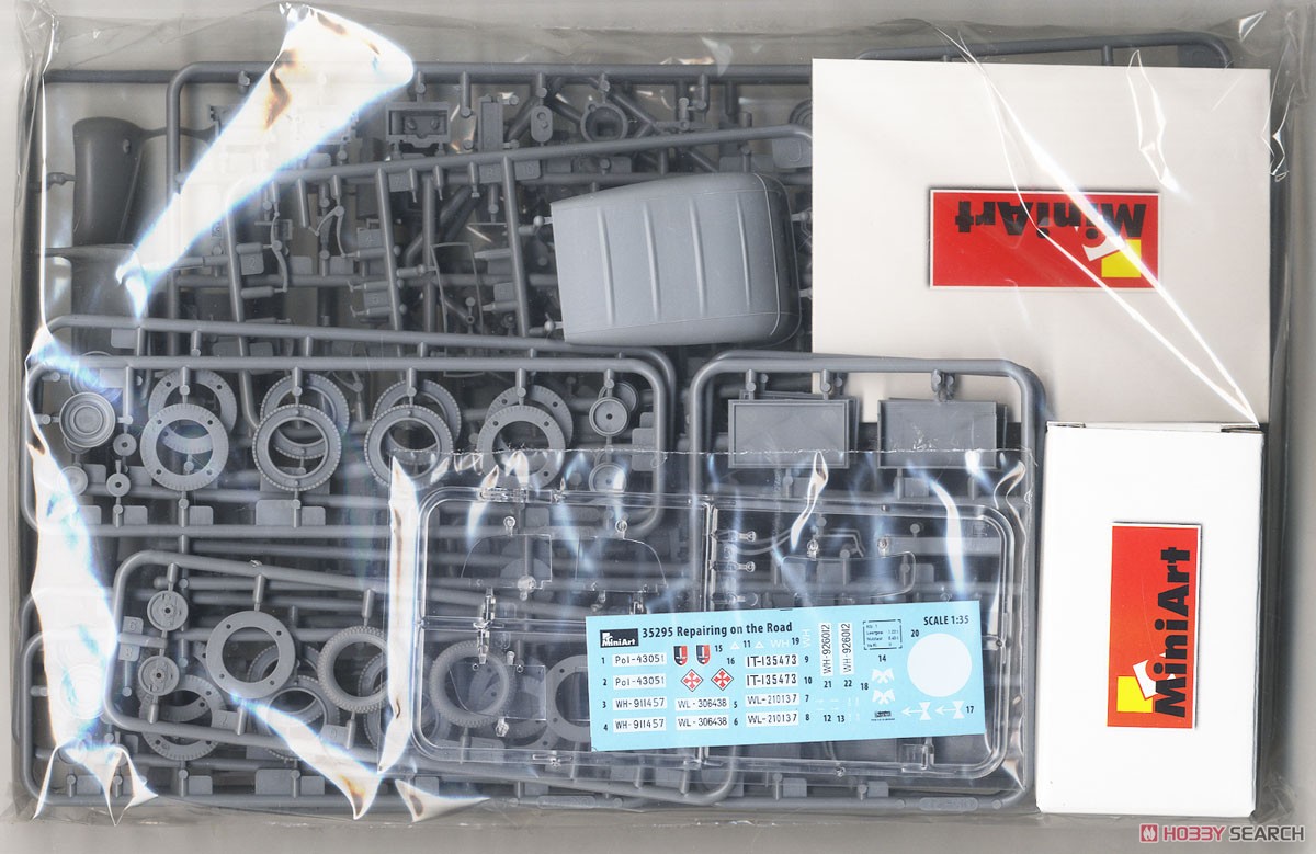 Repairing on the Road (Typ 170V Personewagen Cabrio and 4 Figures) (Plastic model) Contents1