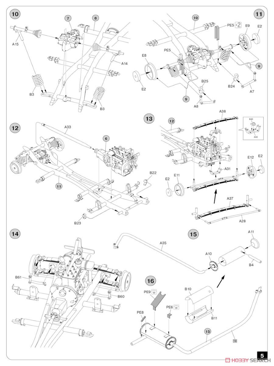 Repairing on the Road (Typ 170V Personewagen Cabrio and 4 Figures) (Plastic model) Assembly guide3