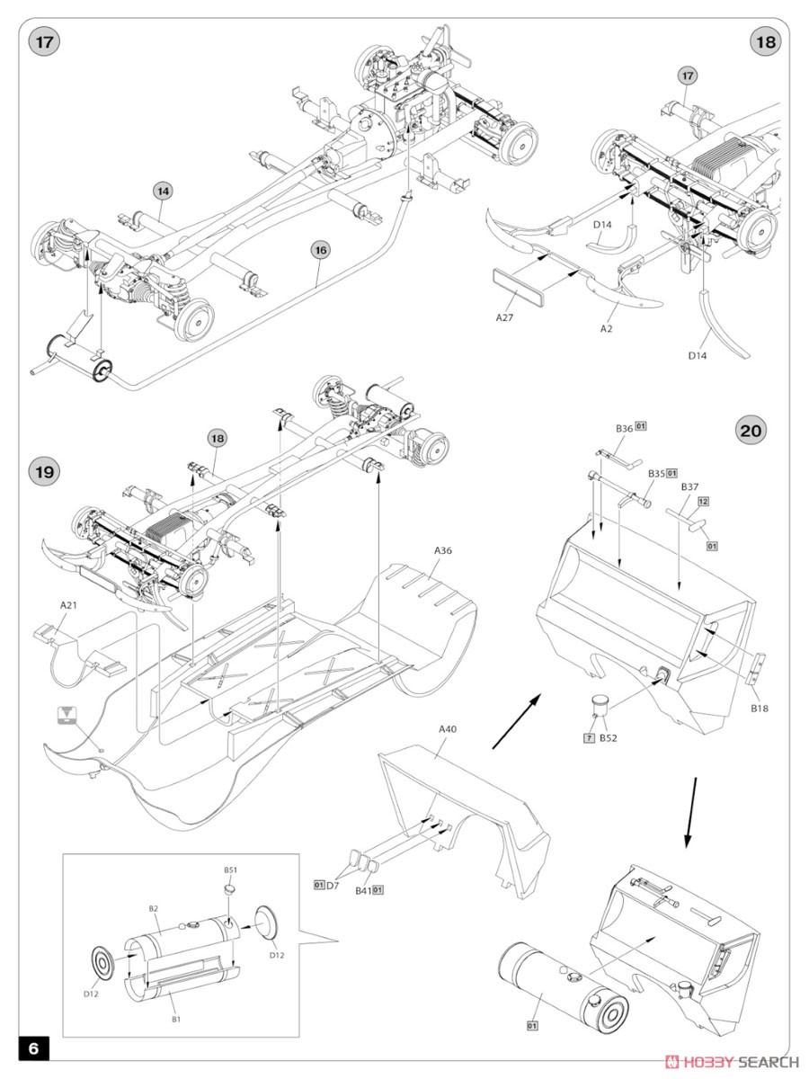 Repairing on the Road (Typ 170V Personewagen Cabrio and 4 Figures) (Plastic model) Assembly guide4