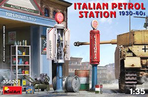 Italian Petrol Station 1930-40s (Plastic model)