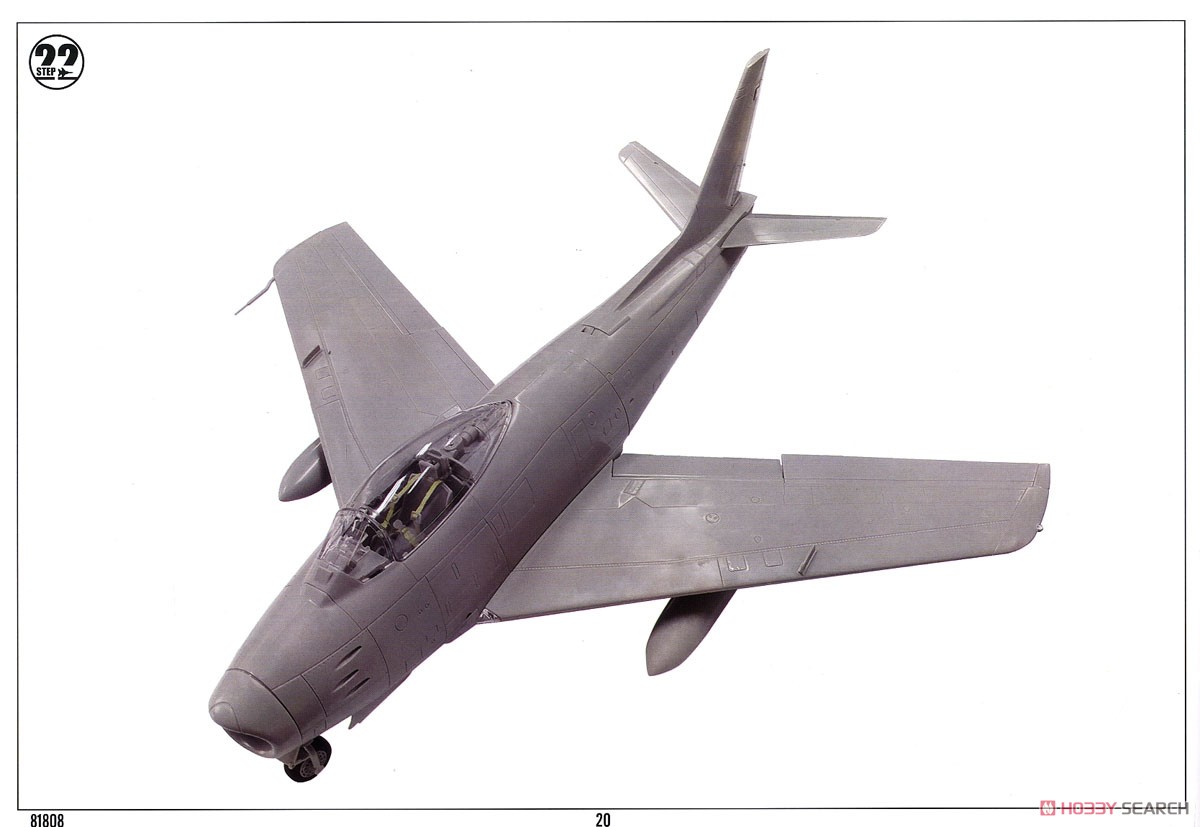USAF F-86 Sabre (Plastic model) Assembly guide18