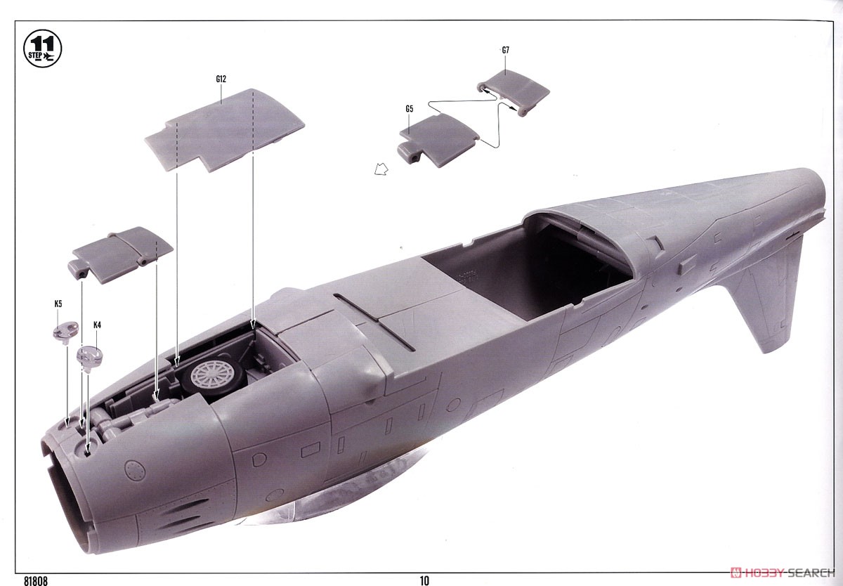 USAF F-86 Sabre (Plastic model) Assembly guide8