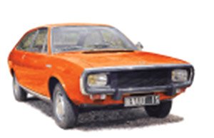 Renault 15 TL 1971 Orange (Diecast Car)